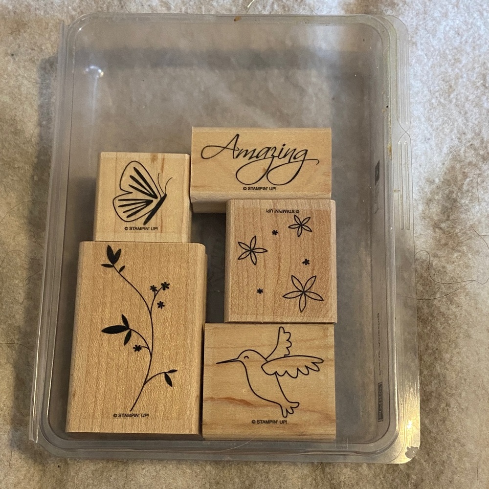 Stampin' Up! Pretty Amazing Script Wooden Stamp Set